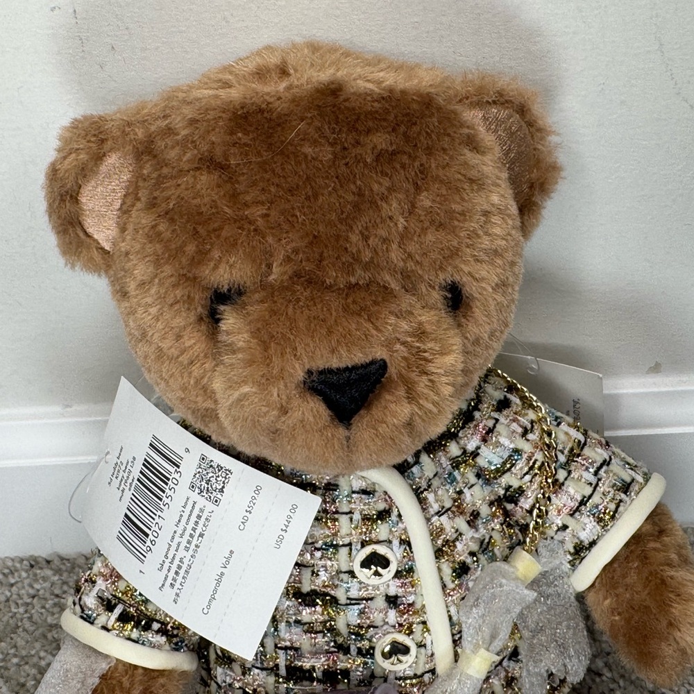 NWT Kate Spade Oh What Fun 3D Katey Teddy Bear Crossbody Holiday Edition 2024 - Picture 12 of 12